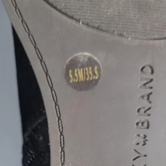 Lucky Brand Jakeela Black Suede Ankle Bootie Women's Size 5.5 - Picture 8 of 11